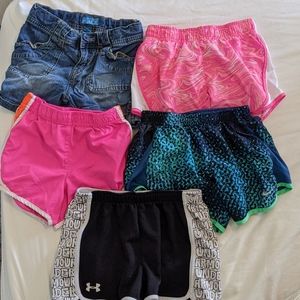 LOT- 5 pairs of girl's shorts